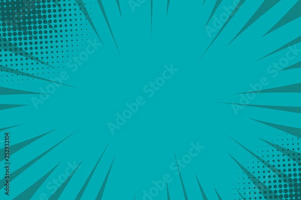 Obraz Comic book pop art strip radial backdrop