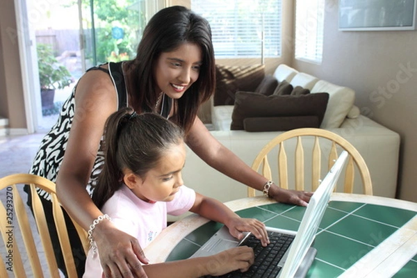 Fototapeta Teaching Child
