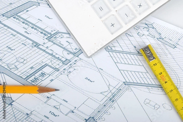 Fototapeta blueprint