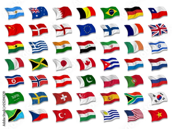 Obraz Mix NationalFlaggen