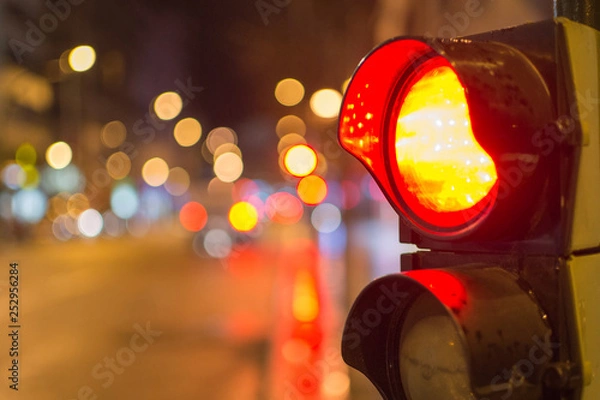 Obraz Semáforo con bokeh