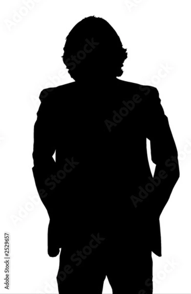 Obraz silhouette uomo business
