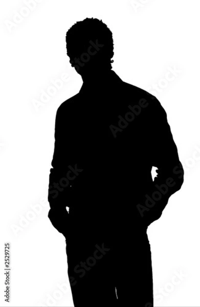 Obraz silhouette uomo