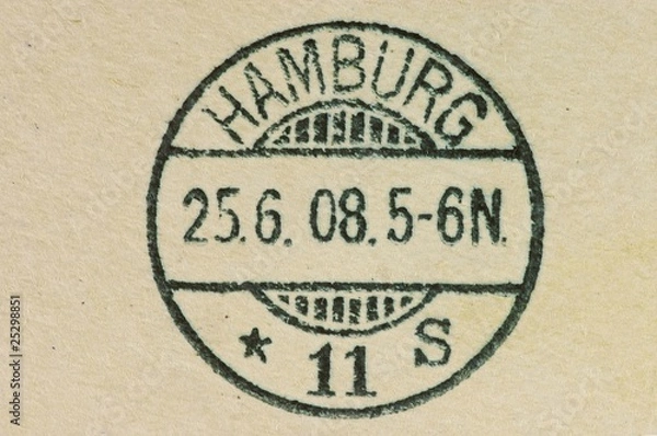 Obraz Alter Poststempel Hamburg