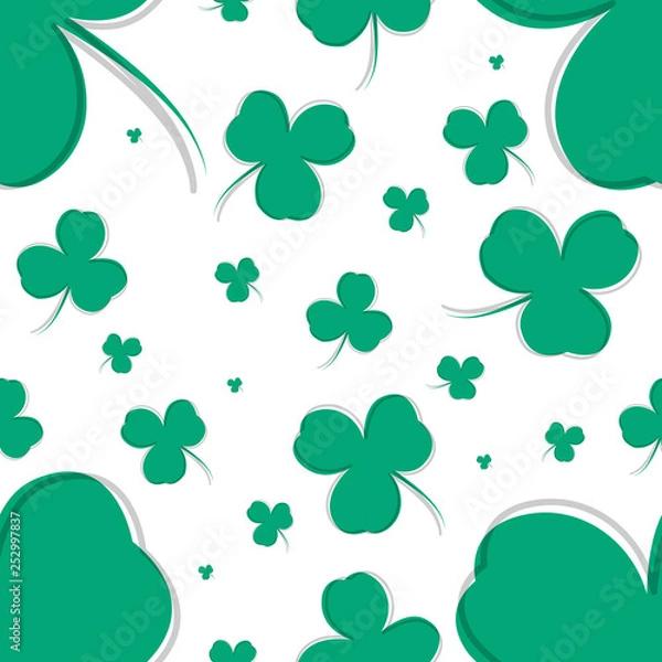 Obraz Saint Patrick's day seamless background