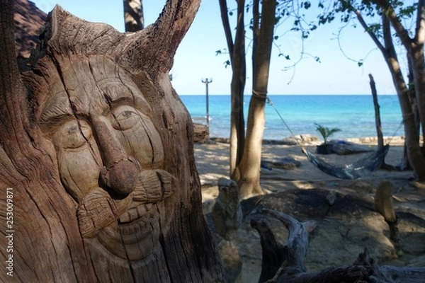 Obraz Tree Stump With A Face