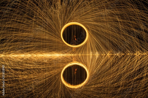 Obraz steel wool fireworks