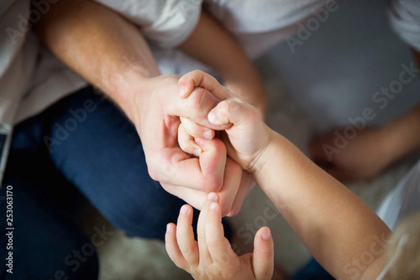 Fototapeta Rodzina, ręce rodziny, związek ludzie
