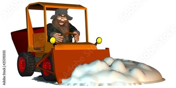 Obraz ganze Kerle im  Winterdienst