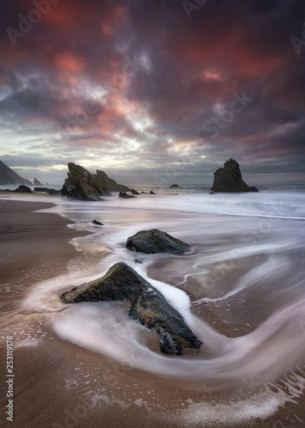 Obraz Dramatic sky at sunset