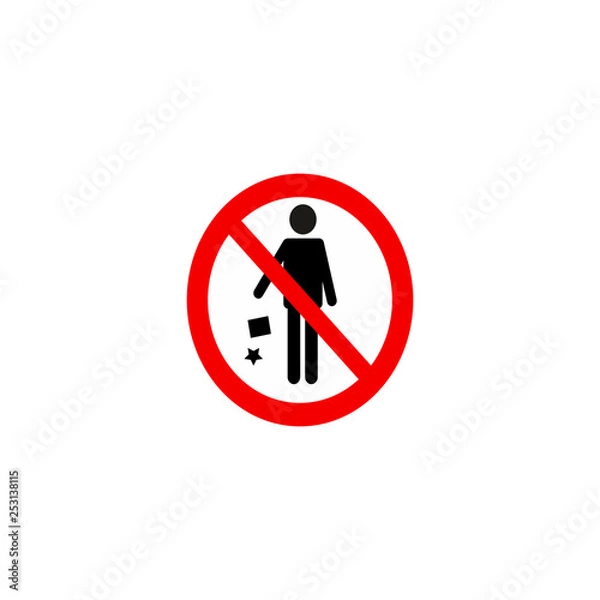 Obraz no  put garbage in this area