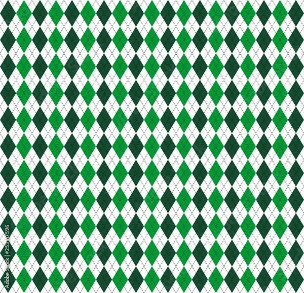 Fototapeta St. Patricks day Argyle. Pattern Scottish cage