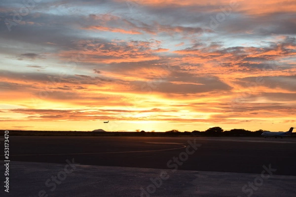 Obraz タンザニアの夕焼け