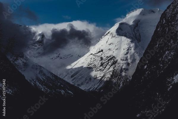 Fototapeta the alps in winter
