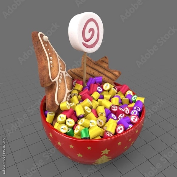 Obraz Słodycze w misce