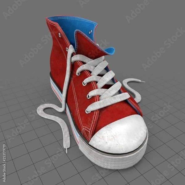 Fototapeta Brudny tenisówka