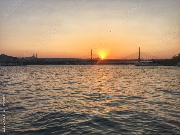 Fototapeta Sunset in Istanbul, Turkey