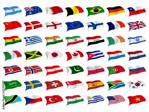 Obraz Mix Nationalflaggen