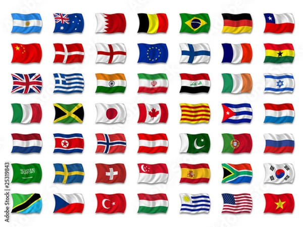 Obraz Mix Nationalflaggen