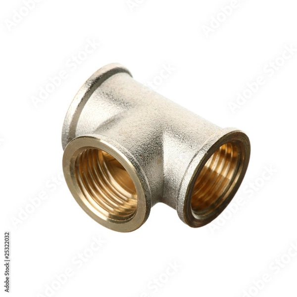 Obraz Water pipe over white