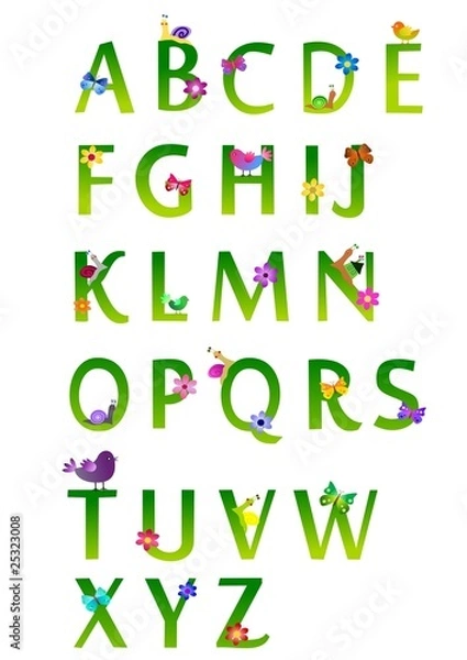 Obraz Spring alphabet