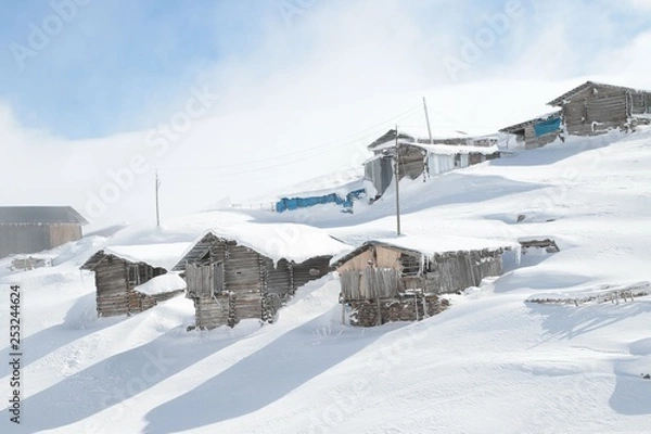 Fototapeta fabulous winter photos .savsat/artvin