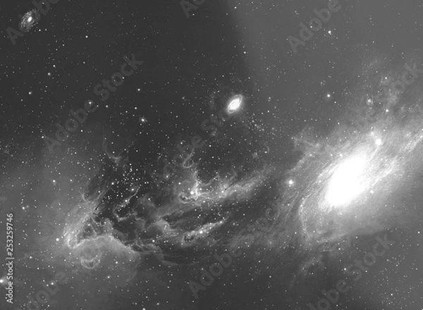 Obraz Vintage space and nebula