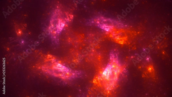 Fototapeta 3D rendering abstract round light background