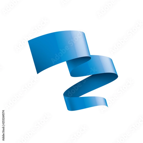 Obraz blue sticker on white background. Vector illustration