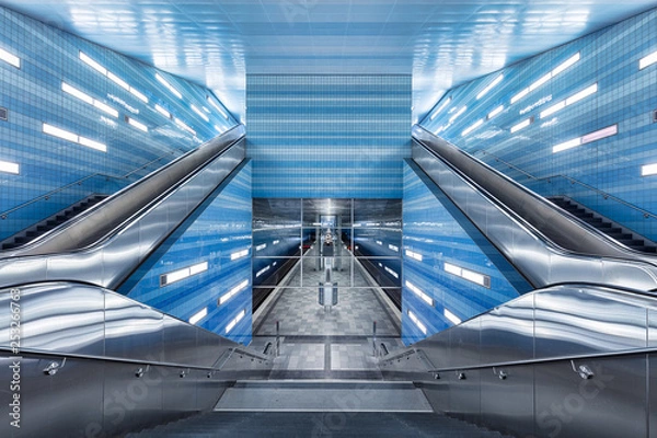 Obraz Überseequartier Train Station 