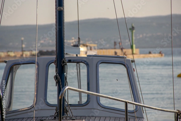 Fototapeta Boot Windschutzscheibe