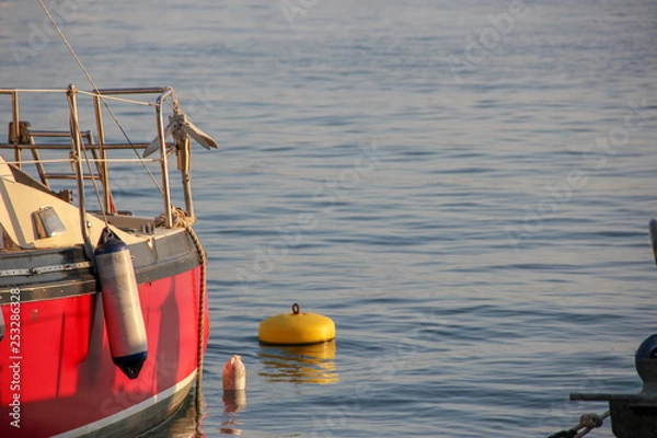 Fototapeta Boot mit Boje