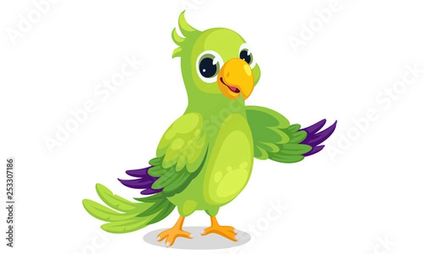 Obraz Parrot cartoon vector illustration 2