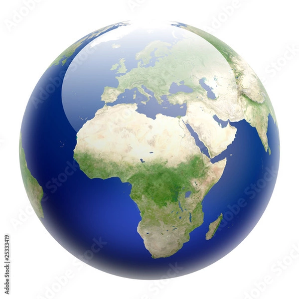 Fototapeta terre et reflets