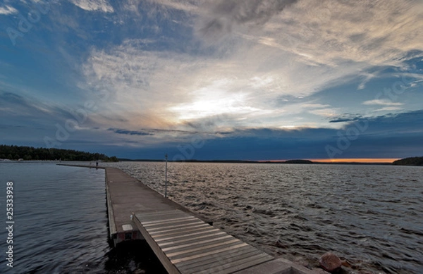Obraz Pier at the sunset