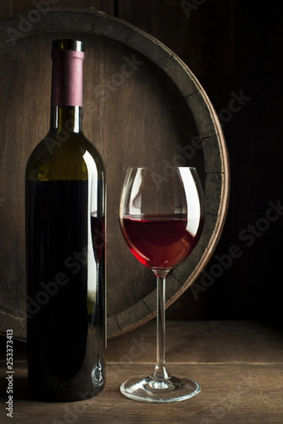 Fototapeta Red wine