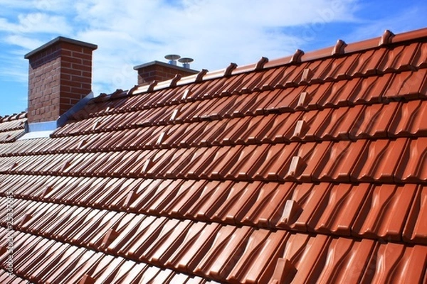 Obraz Roof and chimney