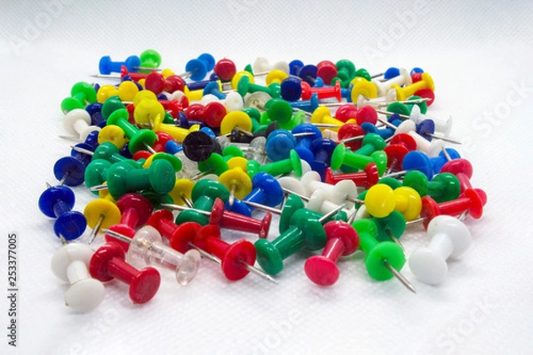 Fototapeta colored office button