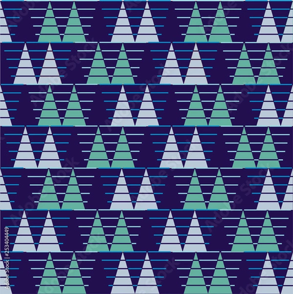 Obraz Christmas and new year seamless vector texture