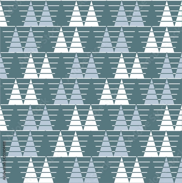 Fototapeta Christmas and new year seamless vector texture