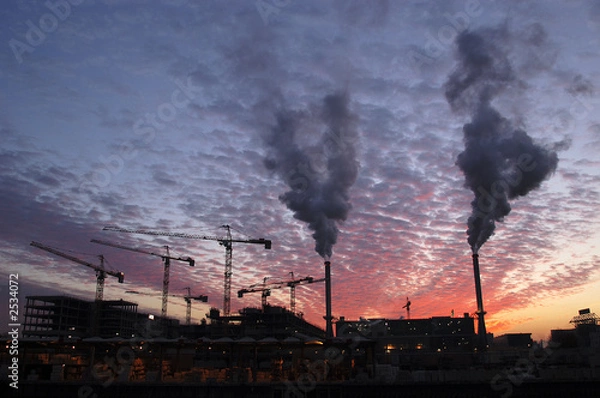 Obraz factory smoke