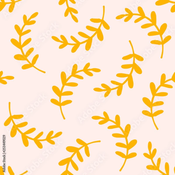 Fototapeta seamless pattern leaves