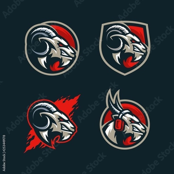 Fototapeta Abstract Goat Concept illustration vector Design template