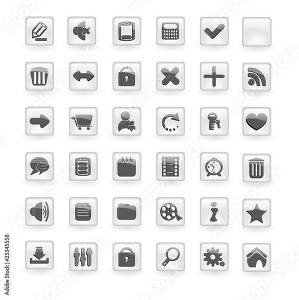 Fototapeta Buttons for web