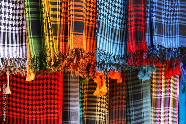 Obraz kolorowe szale