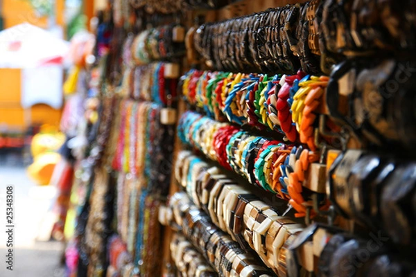 Obraz kolorowe bransoletki