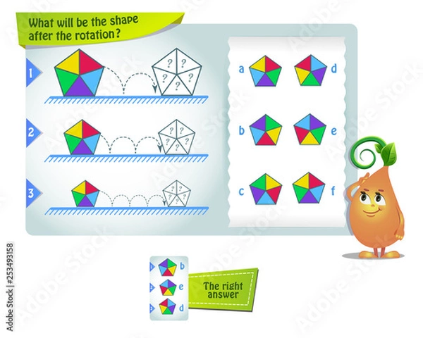 Obraz shape after the rotation Thinking