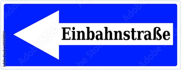 Fototapeta Einbahnstraße