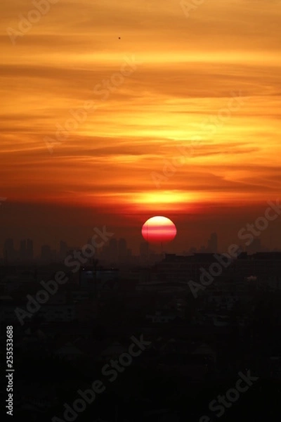 Obraz Sunset at twilight background 