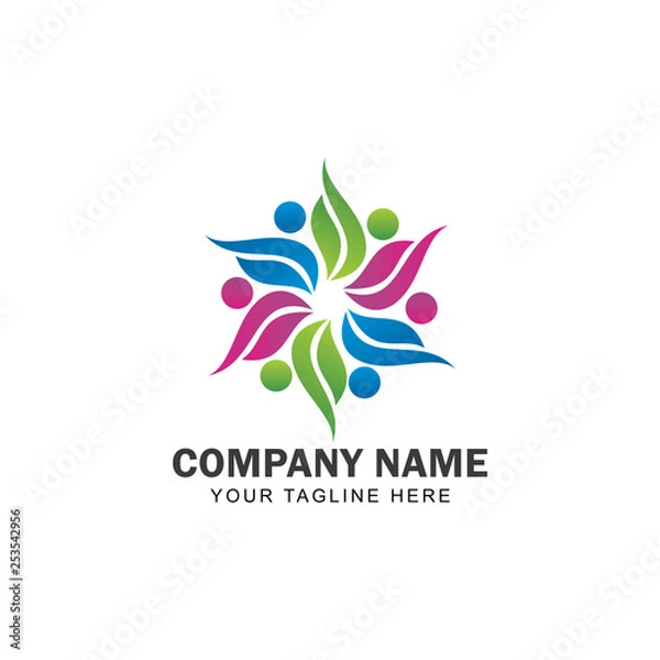Fototapeta Community  Logo Vector Design